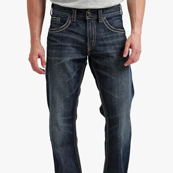 Silver Jeans Blue Straight Leg Men's Jeans - Picture 4 of 7